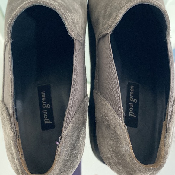 Paul Green Suede Leather Slip On Grey Shoes in size 7 - Picture 8 of 12